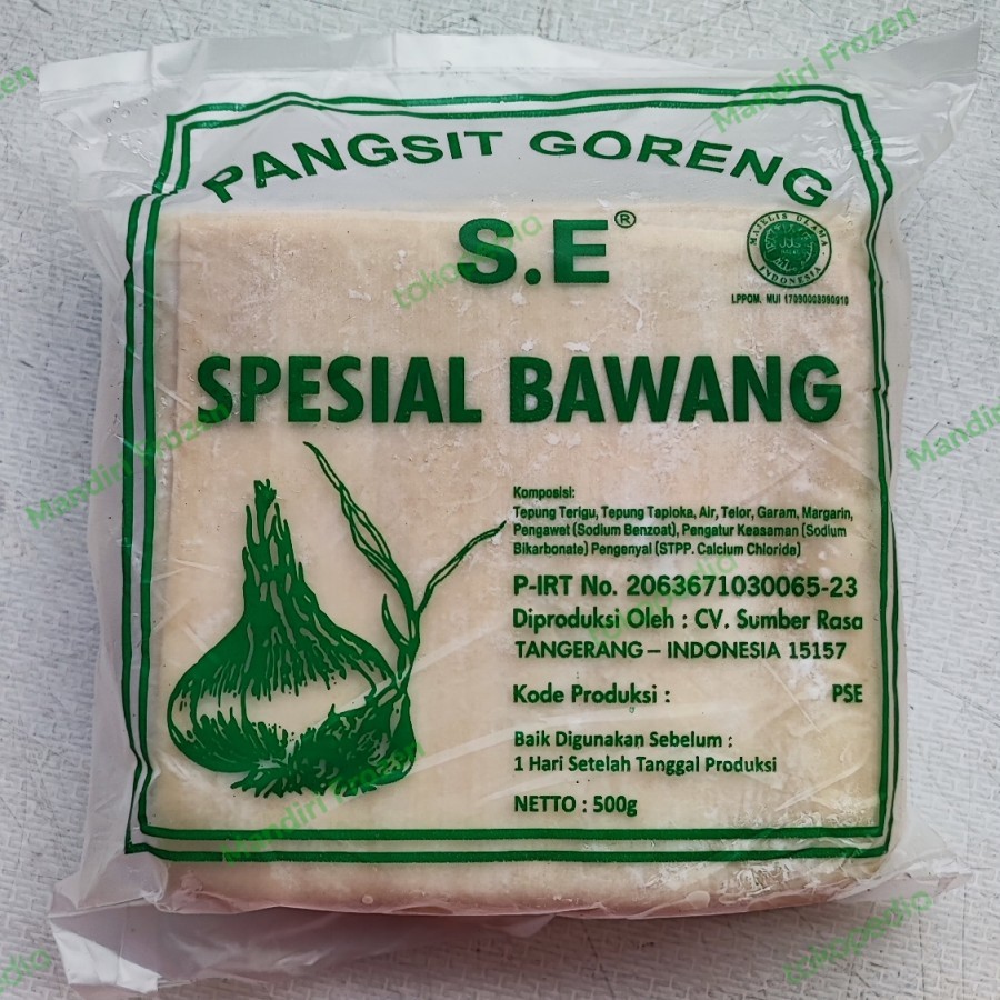 

Kulit pangsit bawang S.E spesial isi 50 pcs / 50 lembar per pack Halal