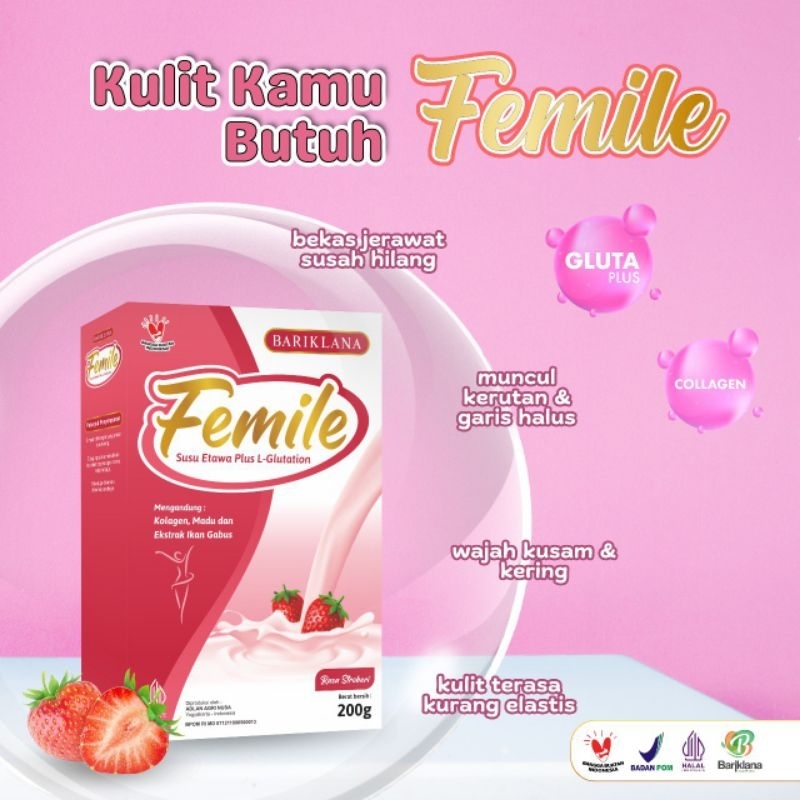 

FEMILE susu etawa plus glutathion