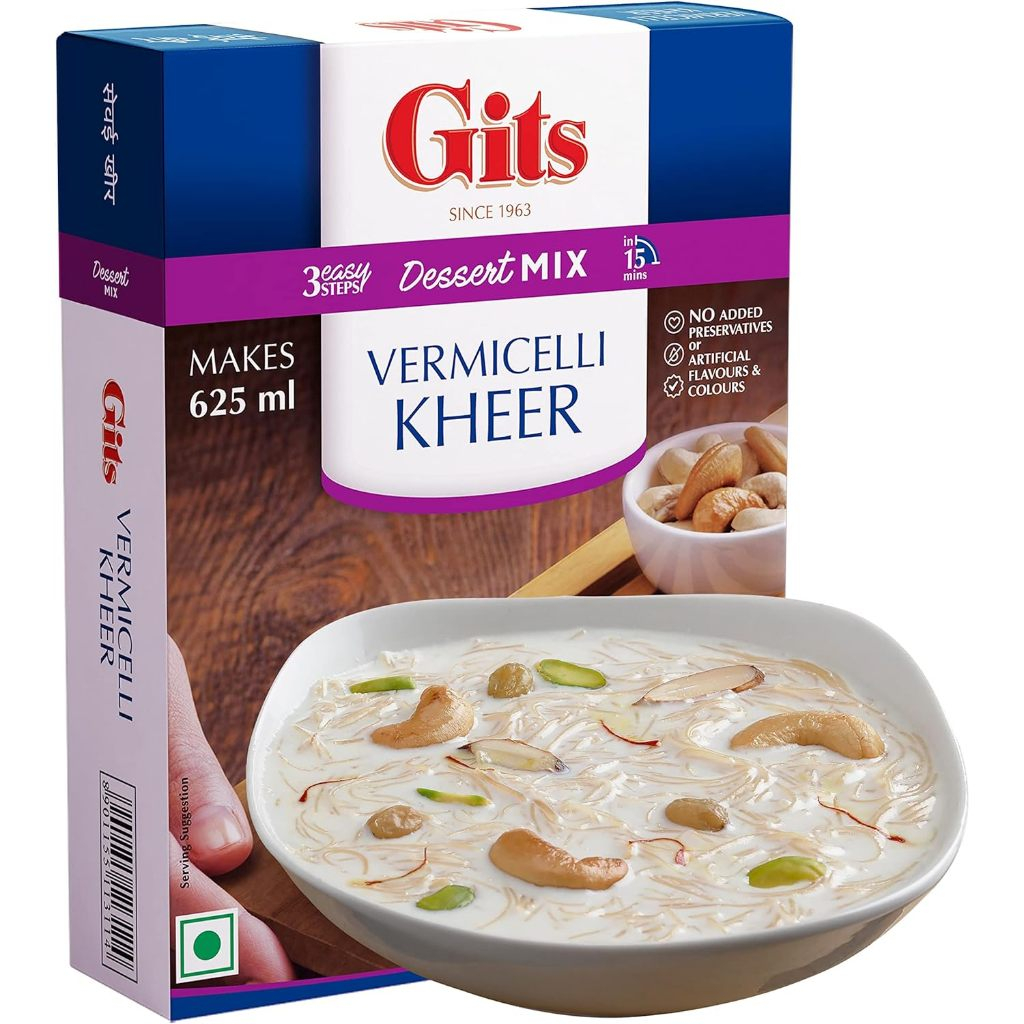 

GITS INSTANT VERMICELLI KHEER DESSERT MIX 100G / Makanan Penutup