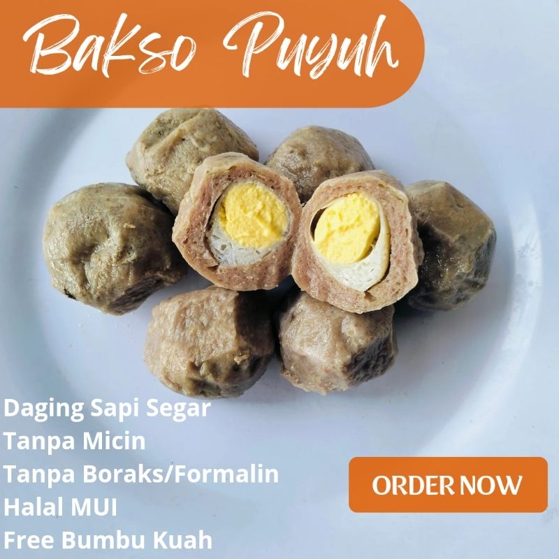 

Bakso Sapi Premium Isi Telur Puyuh Halal MUI No Micin No Boraks Isi 7 pcs