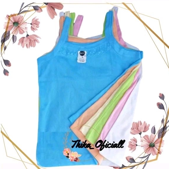 Kaos Dalam Singlet Wanita Warna Tanktop Kamisol Wanita Remaja Renda Warna Polos