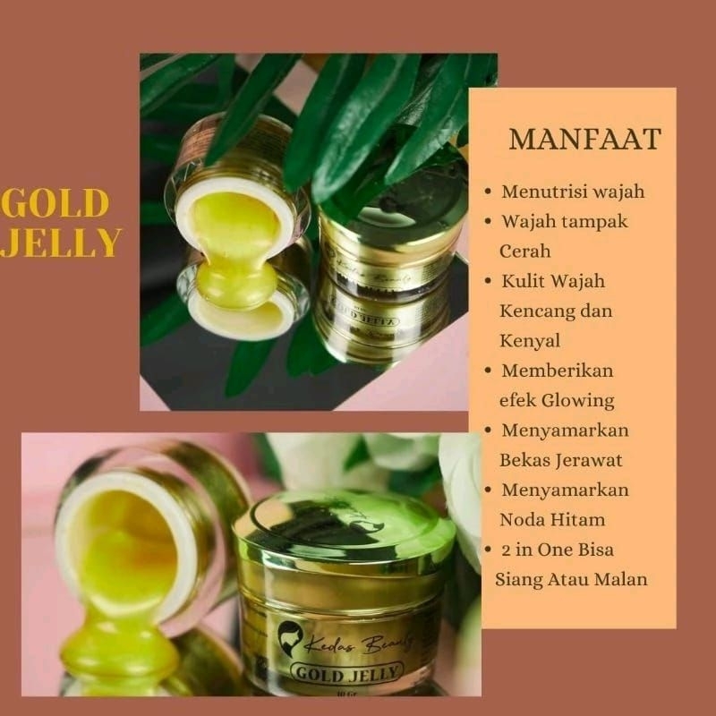 100% Original Gold Jelly Kedas Beauty | Cantik Glowing Dengan Gold Jelly Kedas Beauty Garansi Bayar 