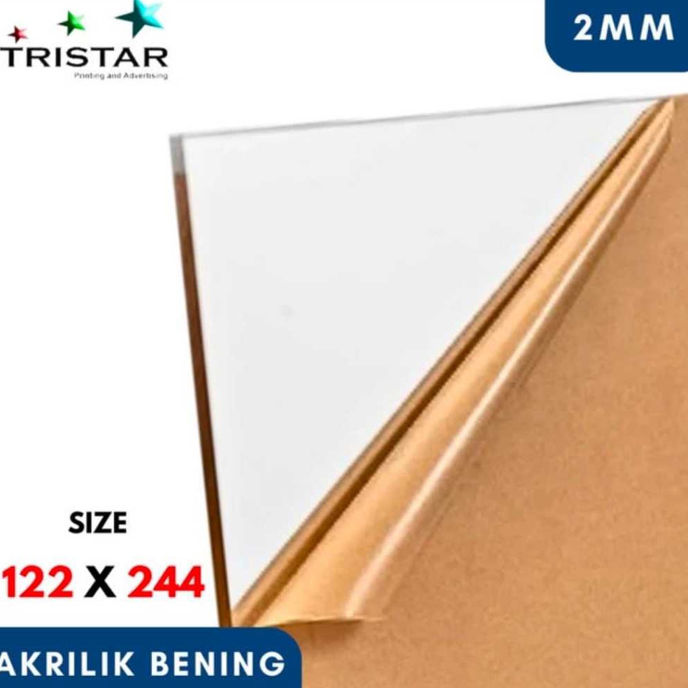 

KODE A72L AKRILIK LEMBARAN BENING MERK STAR ROYAL 2MM UKURAN 122 x 244cm ACRYLIC SHEET CLEAR BENING TRANSPARANT TEBAL 2MM 122X44 PREMIUM