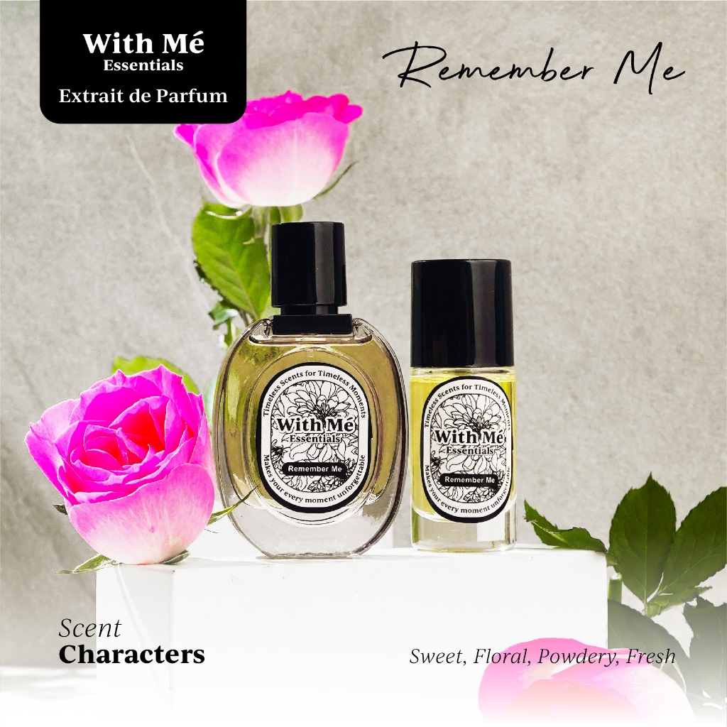 PARFUM REMEMBER ME WITH ME ESSENTIALS MINYAK WANGI TAHAN LAMA 24 JAM UNISEX AWET WANGI FARFUM PRIA W