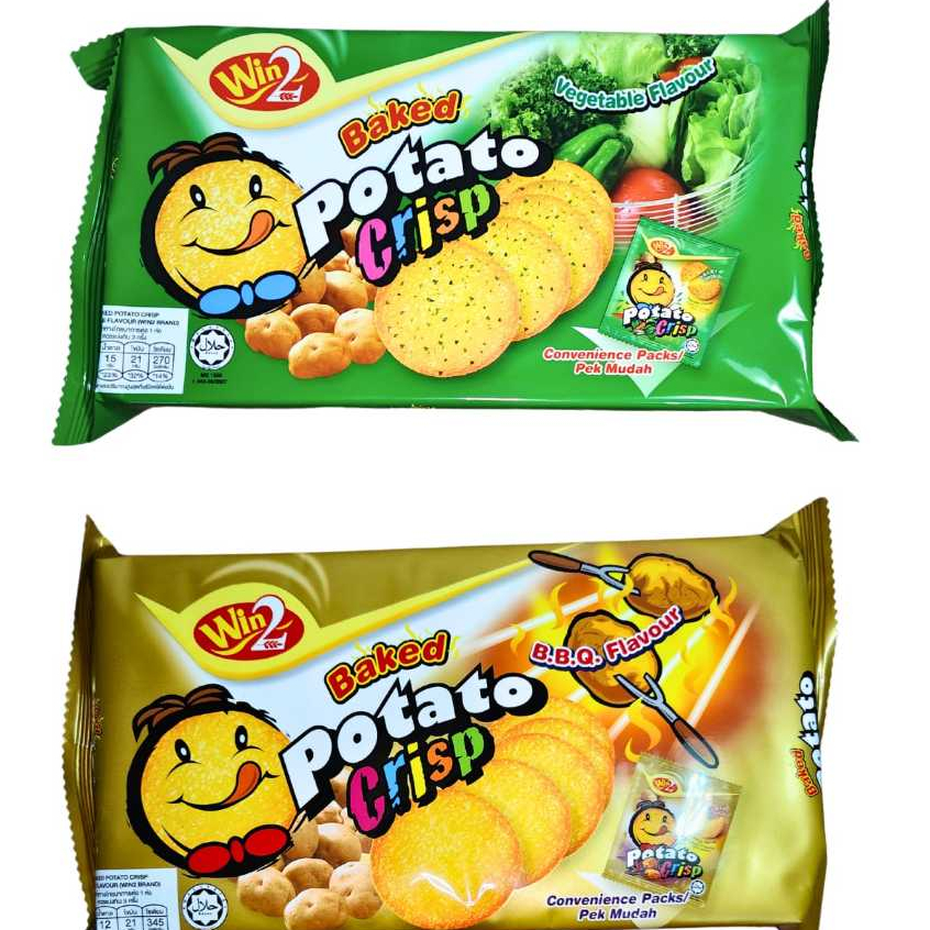 

Win2 Baked Potato Crisp BBQ / Win Win Vegetable / Chips BBQ / Sour Cream Halal