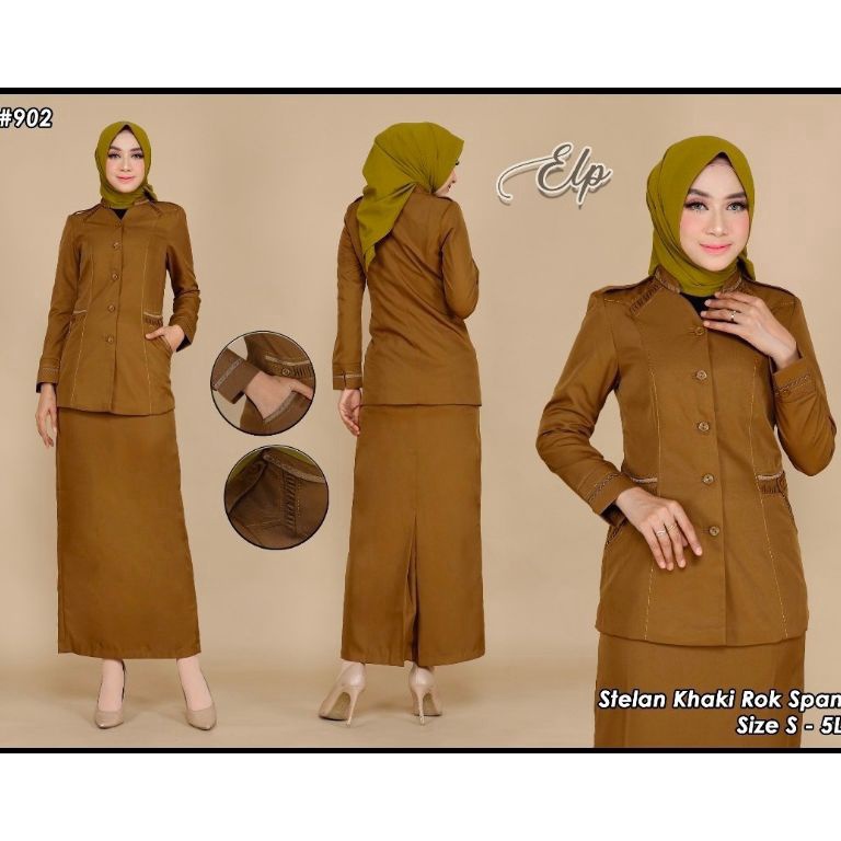 Special Pr SERAGAM PEMDA GURU BAJU DINAS BAJU ASN MODEL 92 SETELAN ROK SPANROKACELANA PANJANG KATUNF