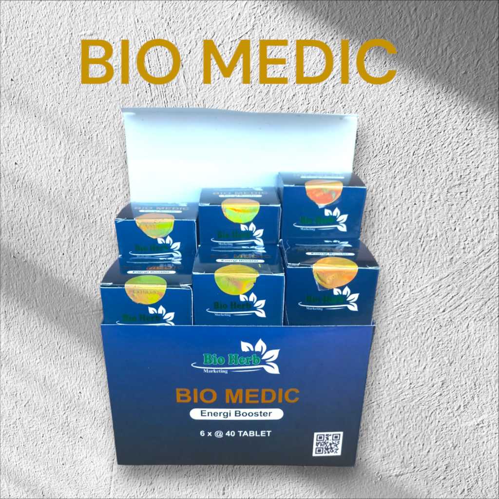 Bio Medic Energi Booster Atasi masalah Kesehatan 1 Box isi 6 botol