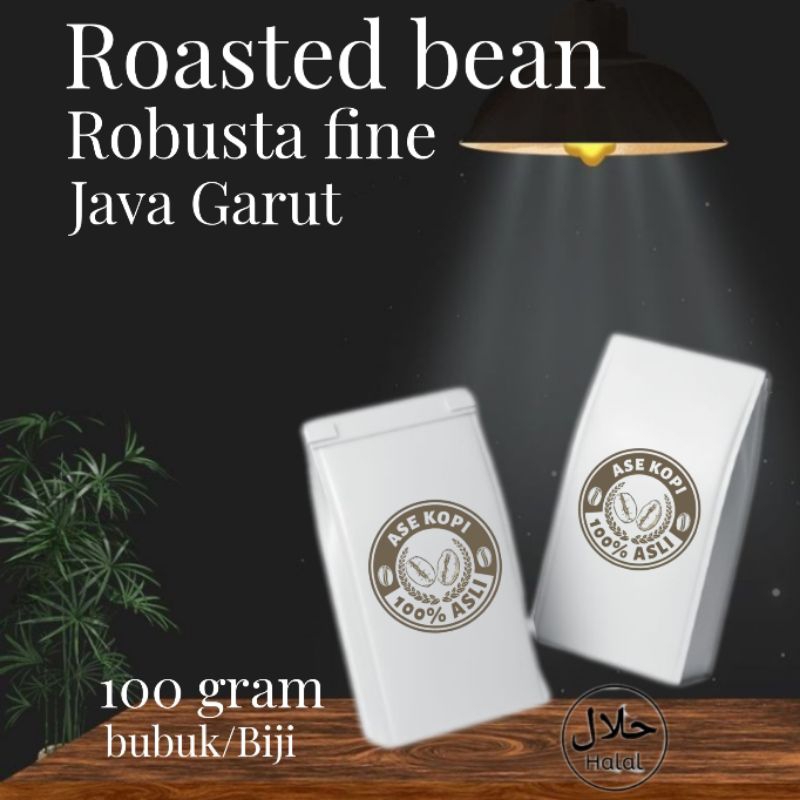 

biji kopi - bubuk kopi - Roasted bean - espresso robusta fine java garut 100 gram