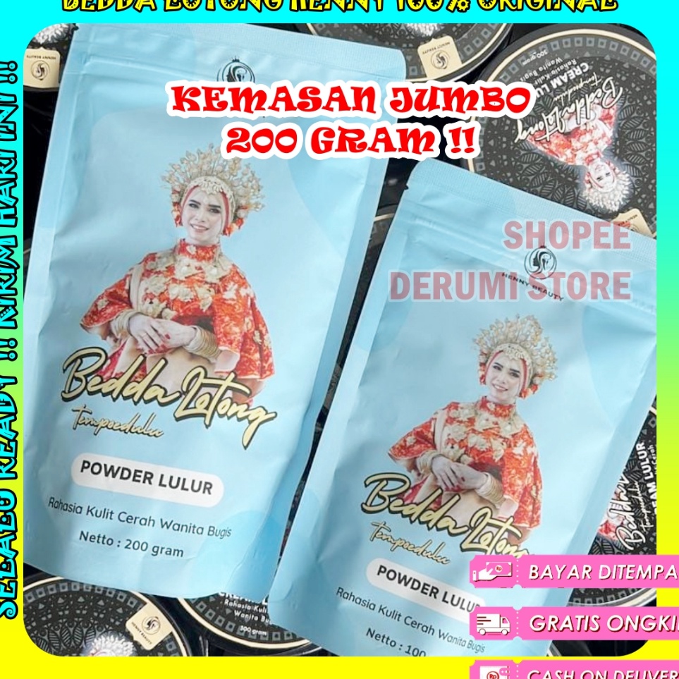 Lulur  Masker Bedda Lotong Bubuk 1 Gram By Henny Beauty mencerahkan  Bedda Lotong Henny  Lulur Bedda