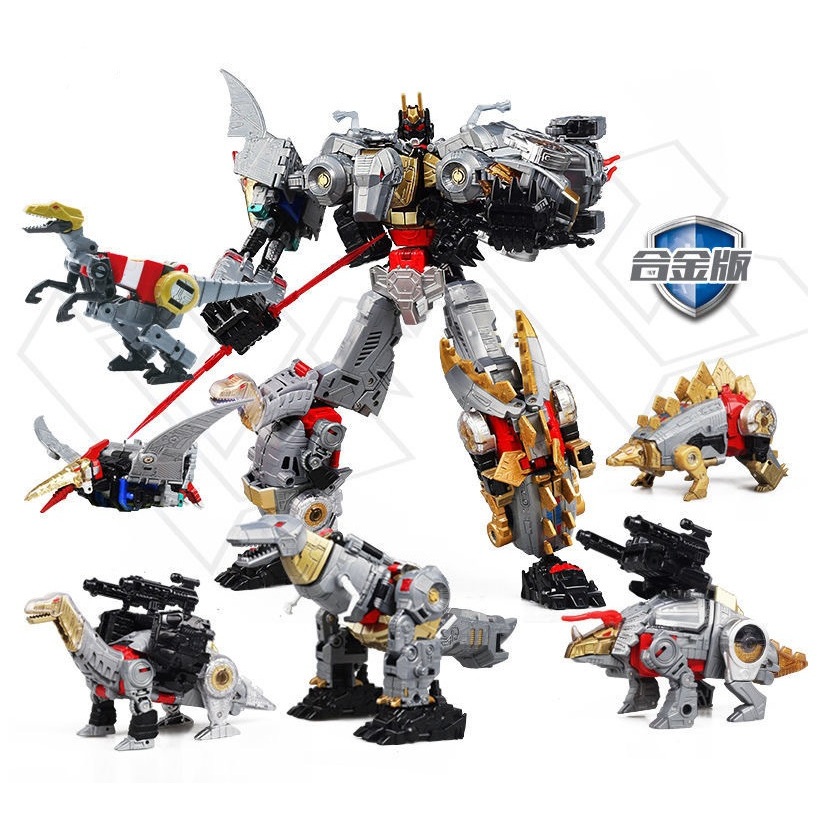 DIY 5 IN 1 ROBOT DINO 2034 - MAINAN ANAK COMBINER BIG ROBOT TRANSFORMERS POWER OF THE OPTIMUS PRIME 