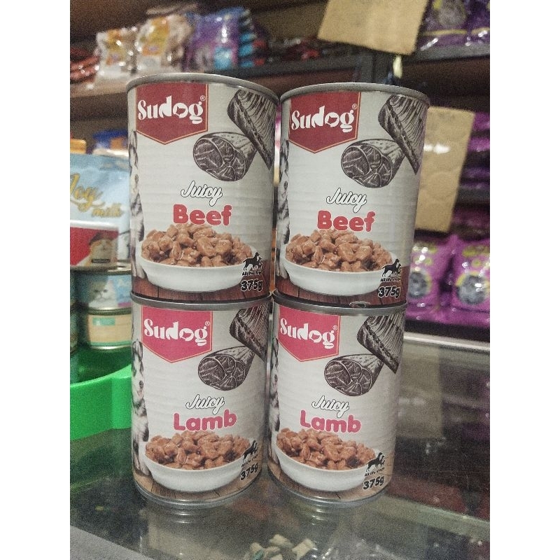 

SUDOG juicy kaleng 375gr makanan basah anjing