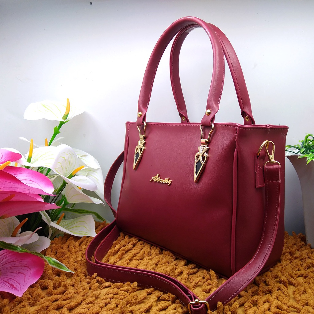 Handbag Cewek Tas Kerja Selempang Wanita Import Slempang