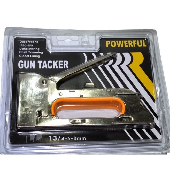 

High Quality Guntacker Gun Tacker Staple Staples Stapler Tembak Kertas Kayu Jok Motor 13468mm