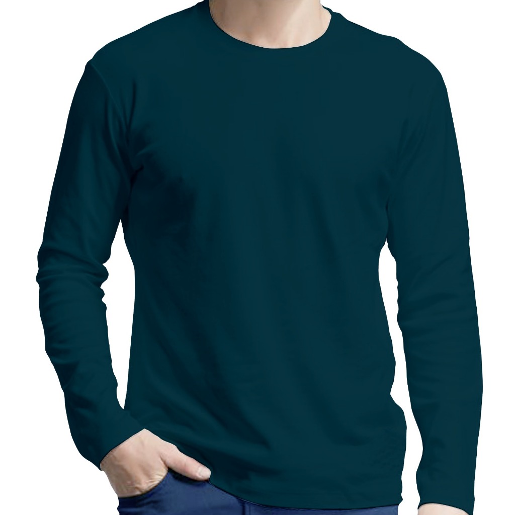 KAOS PRIA DEWASA LENGAN PANJANG KAOS OBLONG POLOS DEWASA ATASAN TRENDY