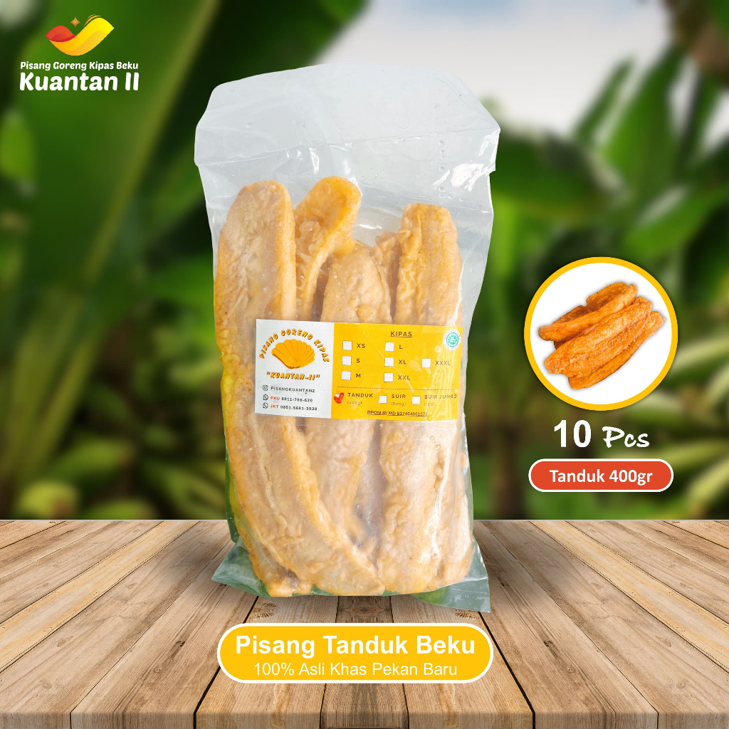 Pisang Goreng Kipas Kuantan II Khas Pekanbaru | Pisang Tanduk 500gr