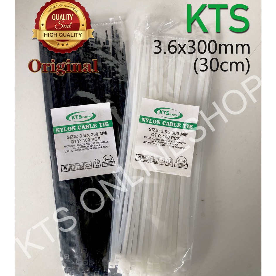 

Memang Keren Kabel ties 36x3mm Warna PUTIHHITAM 1PACK Isi 1PCS