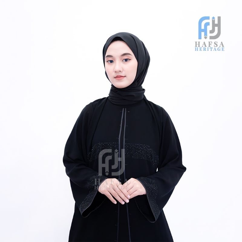 hafsa heritage abaya Dubai Saudi 475 abaya cantik gamis fashion dress import