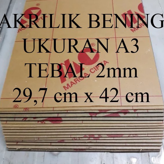 

Suplier1st Lembaran Akrilik Marga Cipta A3 2mm