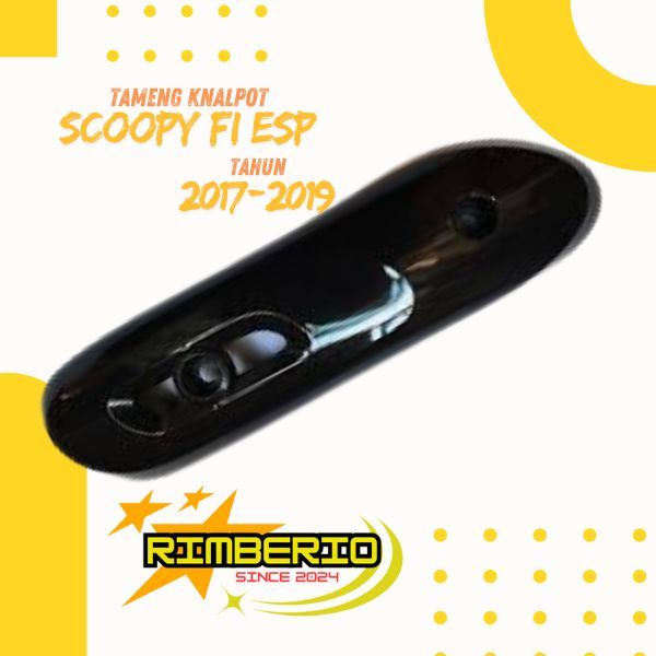 Tutup Tameng Knalpot Model Motor Honda Scoopy Fi Esp Tahun 2017-2019 Original Standar
