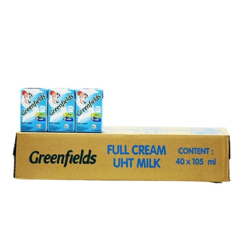 

susu greenfields full cream 105 ml
