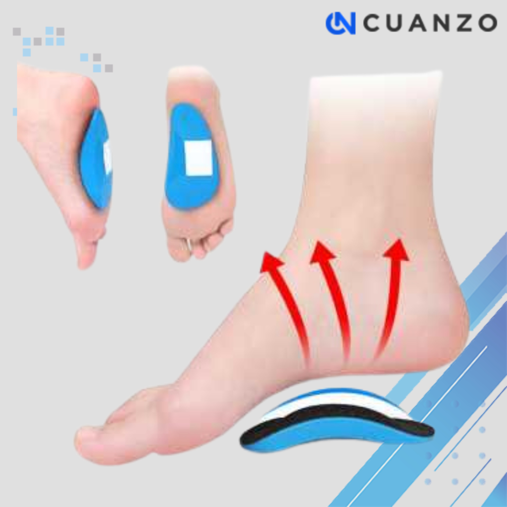 Sepatu Alas Kaki Orthopedic Flat Feet Arch Support 1 Pair / Insole Bantalan Sepatu Dalam Empuk Pria 