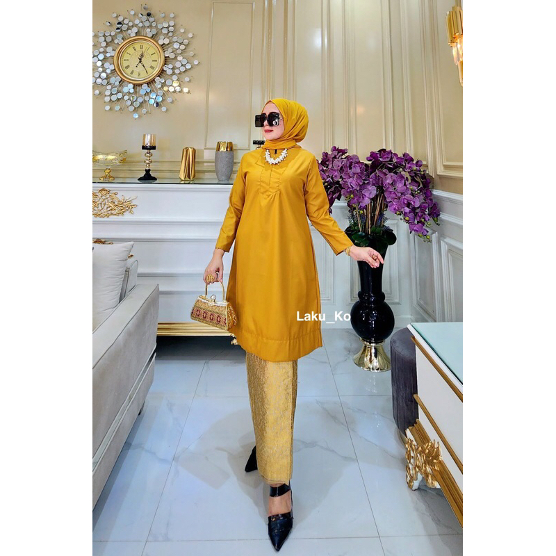 Atasan tunik polos//Tunik Polos / Atasan Tunik // Tunik Toyobo // Baju kurung // Tunik malaysia // T