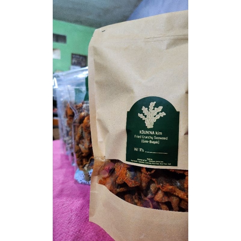 

Kripik Rumput Laut (Nori Tempura/ Gim Bugak/ Fried Seaweed) Pouch pax 100g