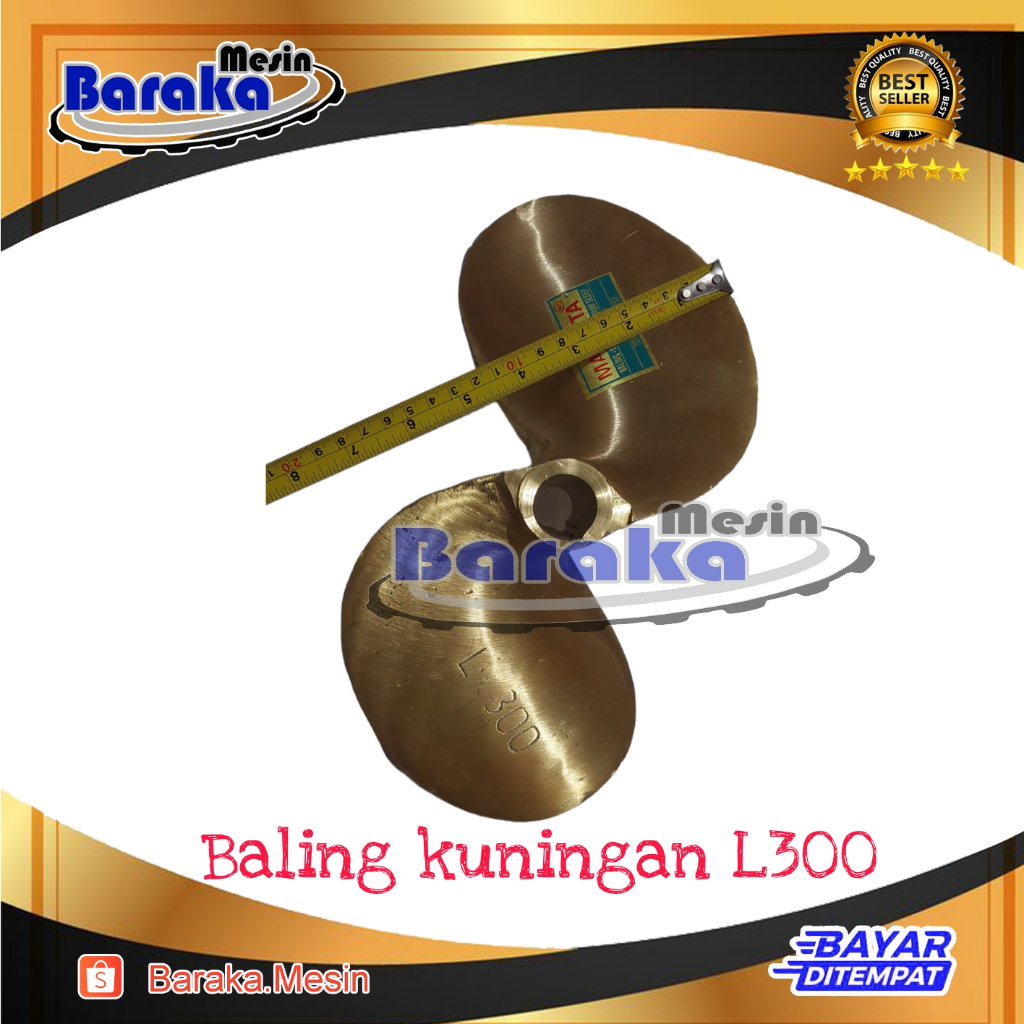 Baling kuningan daun x L300 / L250 propeller kipas kapal perahu nelayan L300