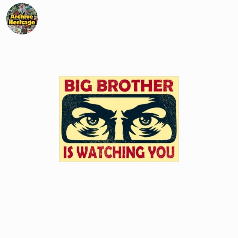 

sticker Big Brother is watching you 1984 George Orwell stiker