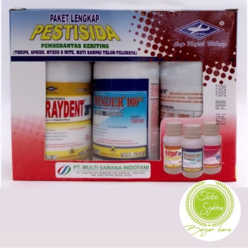 PAKET LENGKAP PESTISIDA PEMBERANTAS KERITING CABE CABAI WINDER SAMITE RAYDENT