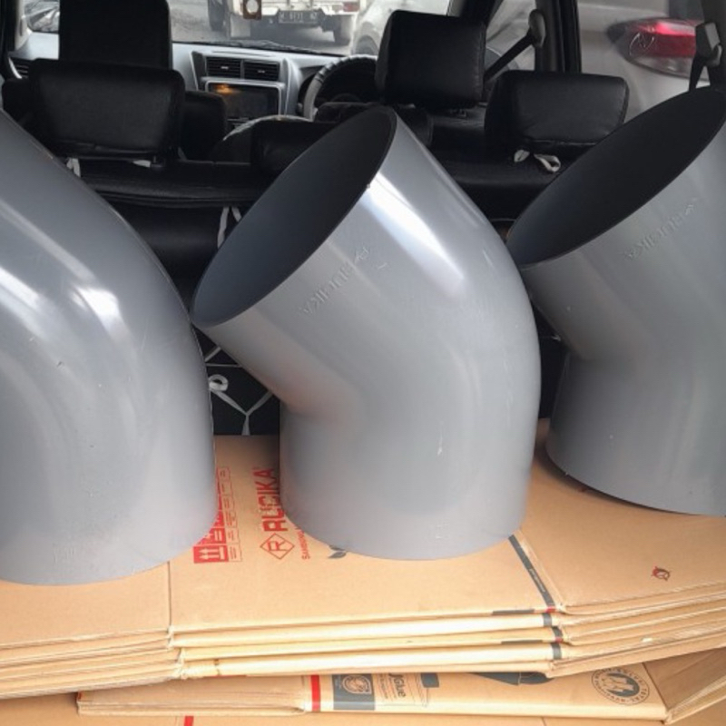 KNEE PVC D 12 / 45 derajat RUCIKA ELBOW KNIE KENI 12 inch 45 DV