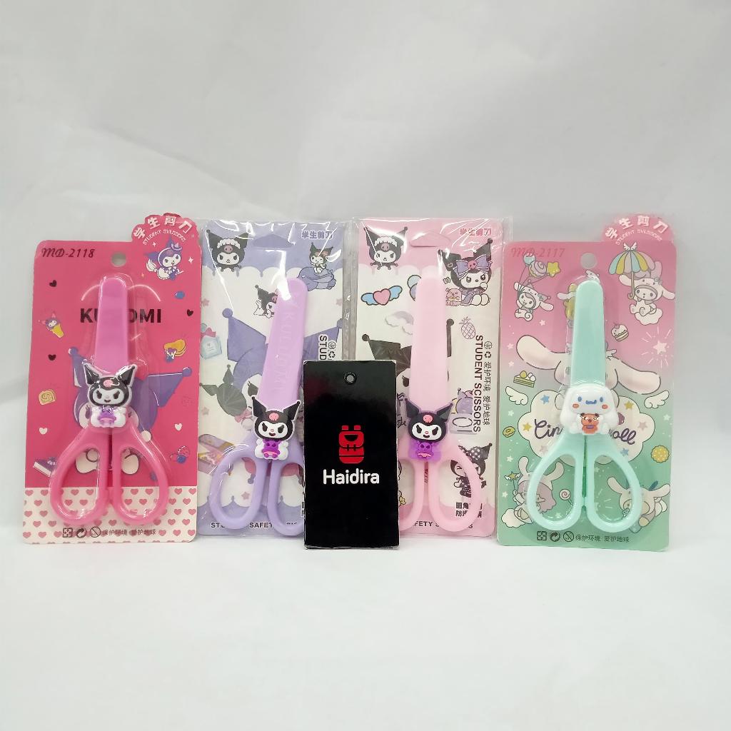 

Gunting kertas anak sekolah sanrio / Gunting Stainless Kuromi melody cinnamorol alat tulis