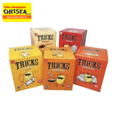 

Tricks biskuit kentang per 6 box/ tricks snack kentang/ cemilan/ tricks snack potato/ triks
