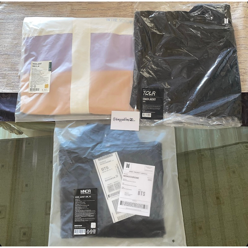 [READY STOCK] WOVEN (MULTI) JACKET IN THE SOOP 'BTS MERCH'