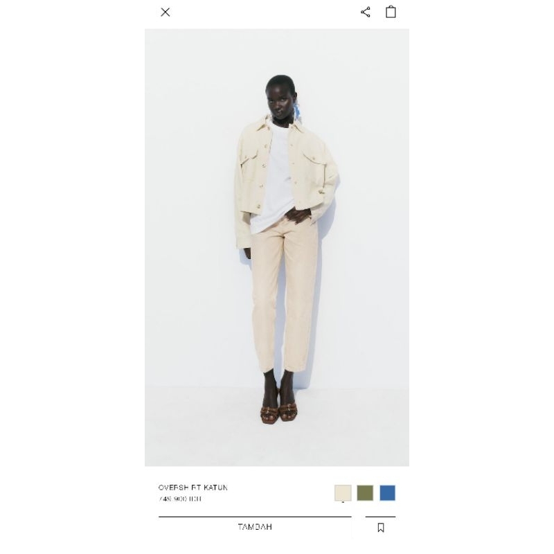 Zara Overshirt Katun