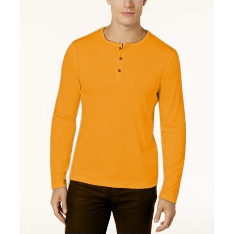 Baju kaos kancing 3 kaos polos lengan panjang/kaos kancing panjang kaos honley/lengan panjang