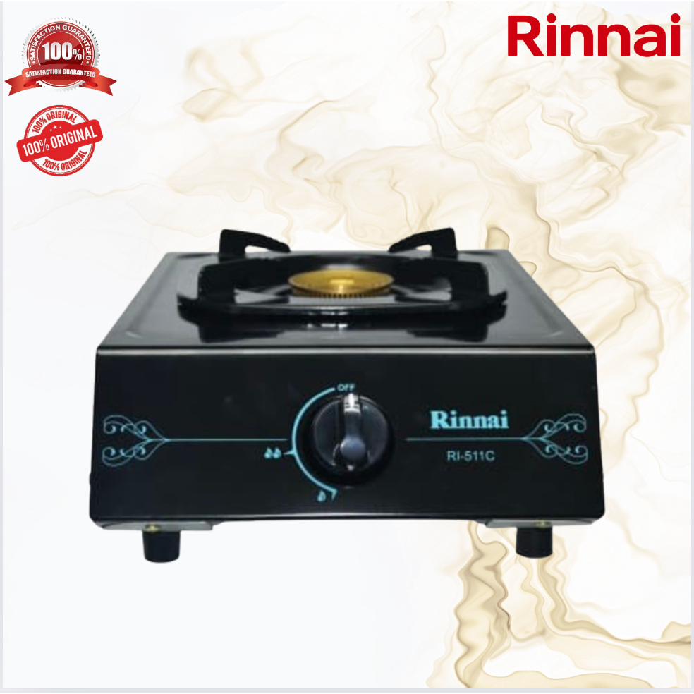 KOMPOR GAS 1 TUNGKU RINNAI RI 511 C/RI511C/RI511 C/RI 511C/RI-511C/RI-511 C/ORIGINAL RINNAI/GARANSI