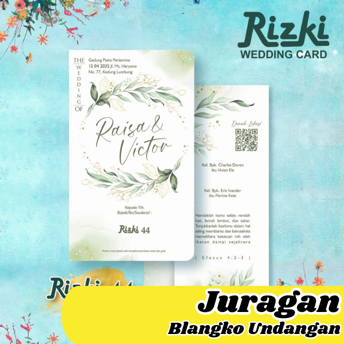 Blangko Undangan Rizki 44 | Juraga Blangko Undangan