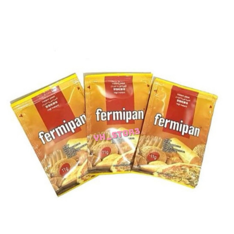 

Fermipan Sachet 11 gram / gram / Ragi Instant / Instant Yeast ( ECERAN)