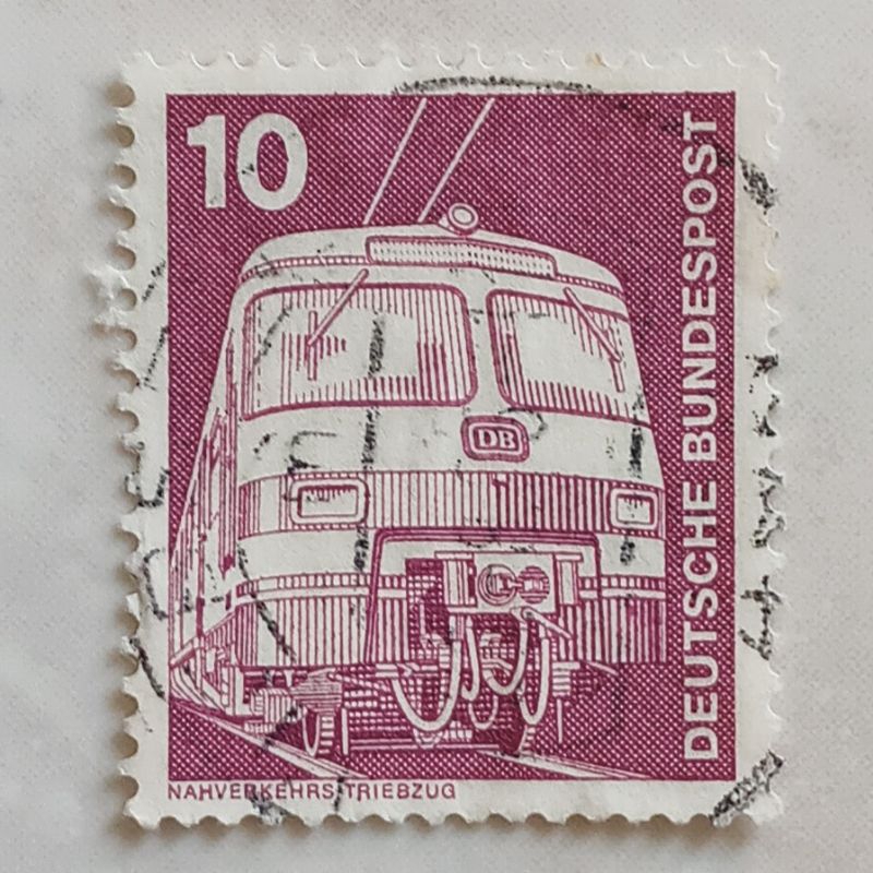

(AE) Perangko Jerman, Republik Federal 1975 Industry and Technology Definitives 1975-1982 - Commuter Train ET 420/421 10 pfennig Used