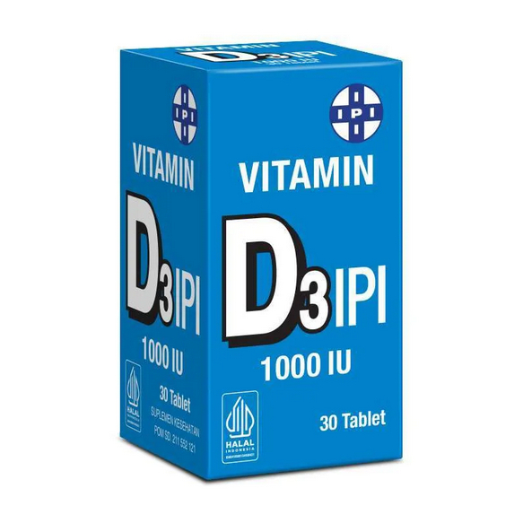 Vitamin D3 1000 iu Isi 30 Tablet Ipi