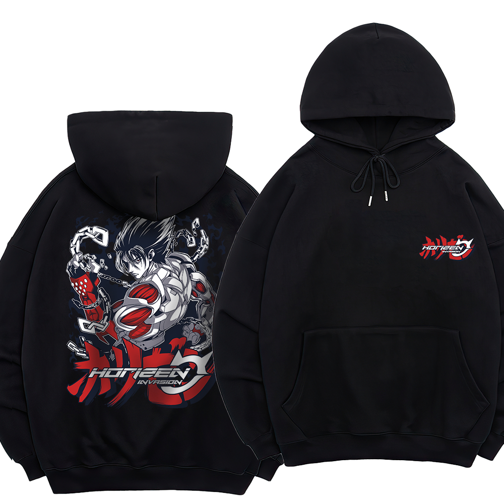 Horizen Invasion Hoodie Game Jin Kazama - 100% Cotton Fleece 280gsm
