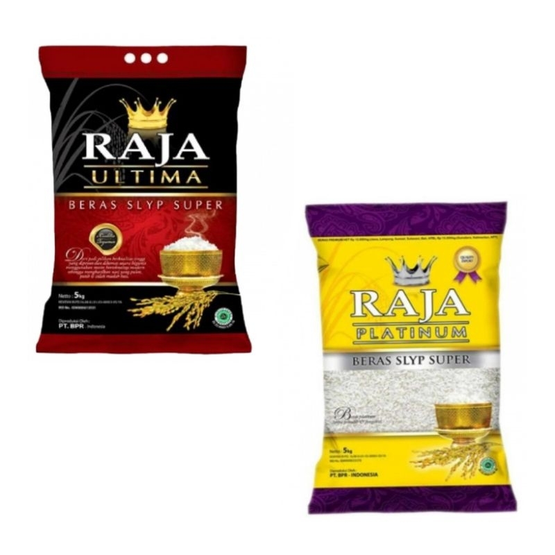 

RAJA PLATINUM/ULTIMA BERAS PREMIUM SLYP SUPER KEMASAN 5 KG BY BPR INDONESIA PUTIH BERSIH PULEN T_NiaStore