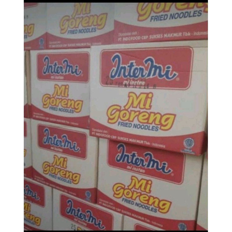 

Intermi Mie Goreng Instan 60gr 1 Dus Isi 40pc