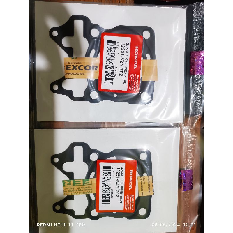 Paking Head Atas Asli Vario 150 AHM 12251-KZY-702 - KZY