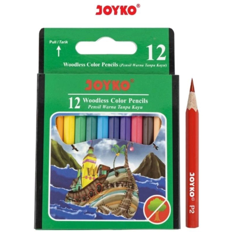 

BBS PENSIL WARNA JOYKO 12 WARNA PENDEK CP-107