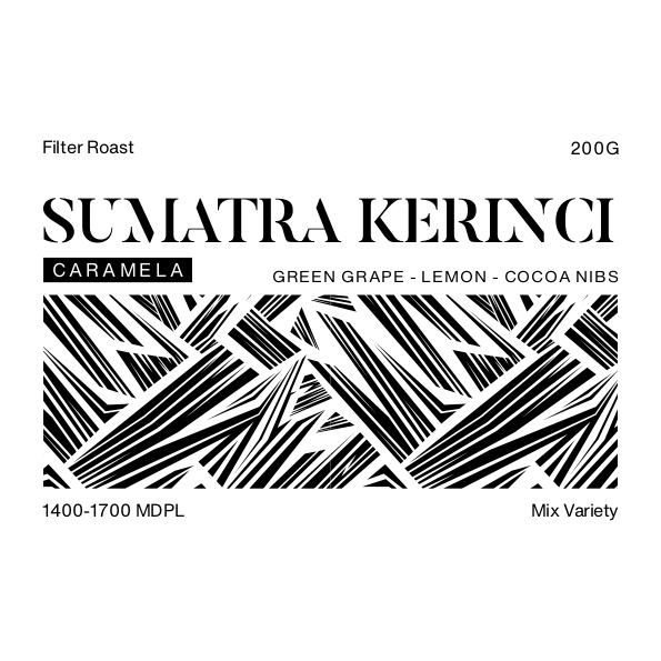 

SUMATRA KERINCI CARAMELA ,Kopi Arabika Sumatra Kerinci, coffee beans arabica 200 gr