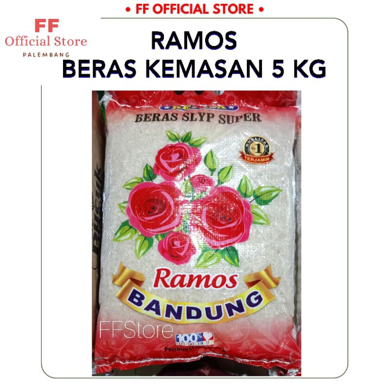 

(INSTANT) Beras RAMOS Bandung Cap Bunga Kemasan 5 KG