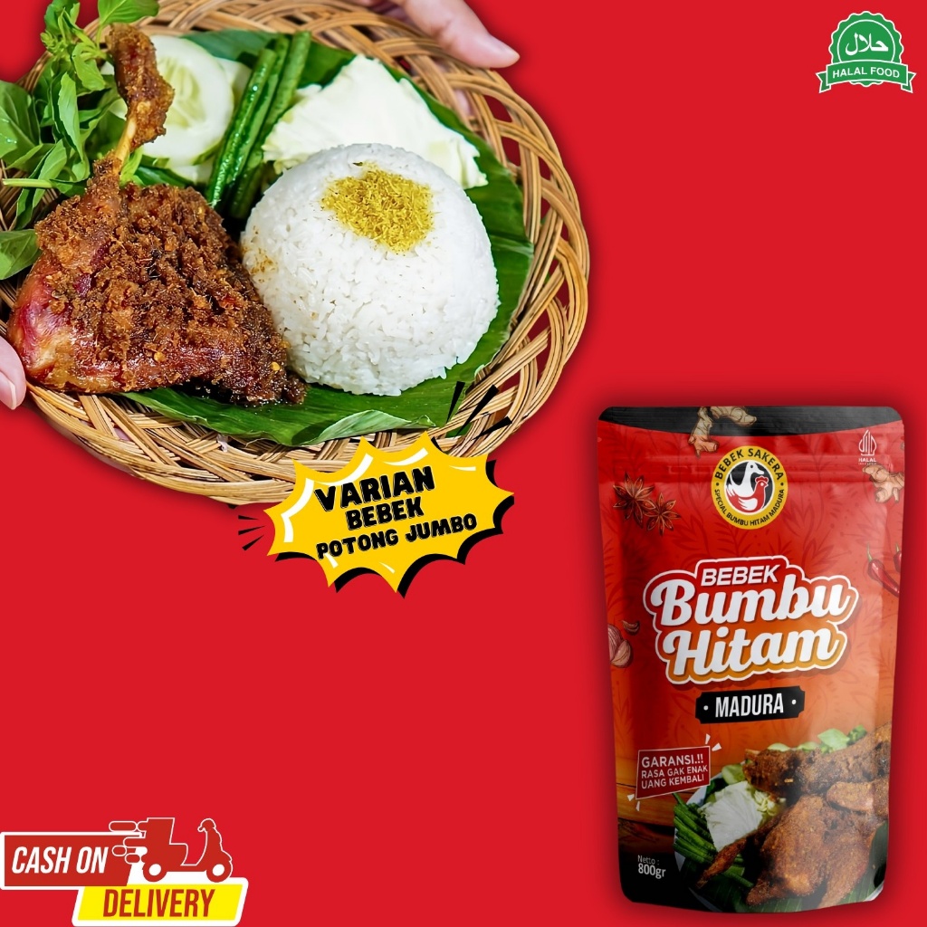 

bebek bumbu hitam madura bebek potong jumbo praktis siap saji bumbu ireng sambal ijo bebek madura siap saji