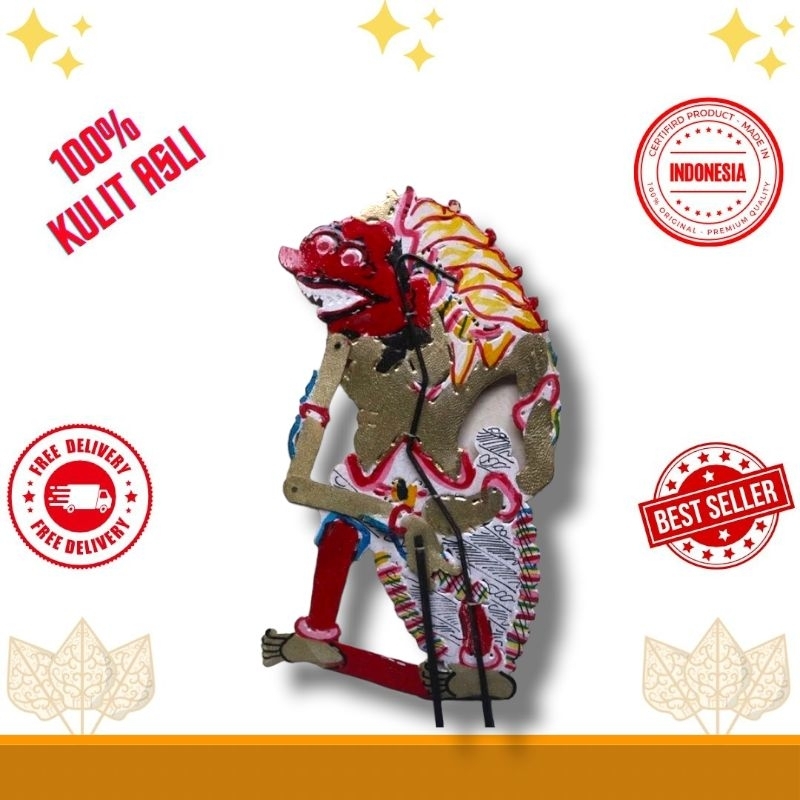 Wayang Kulit Buto Rambut Geni 30 cm